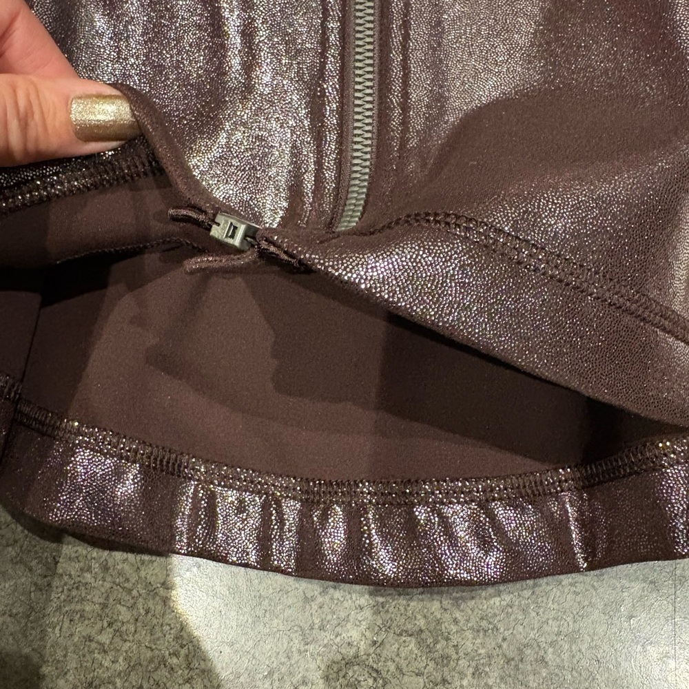 lululemon Shimmer Define hooded Jacket brown NWT 10 - Picture 4 of 4